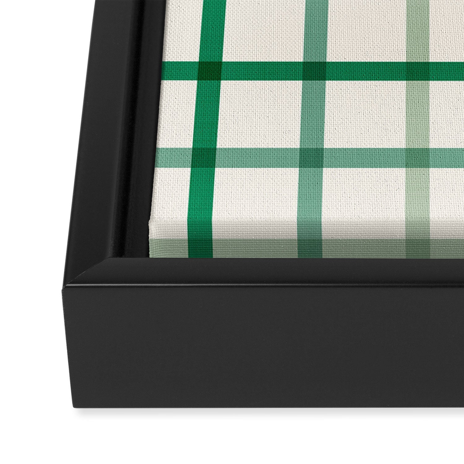 Simple Check - festive Framed Canvas Print Gallery Image 3