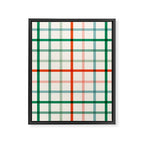 Simple Check - festive Framed Canvas Print Gallery Image 8