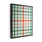 Simple Check - festive Framed Canvas Print Gallery Image 2