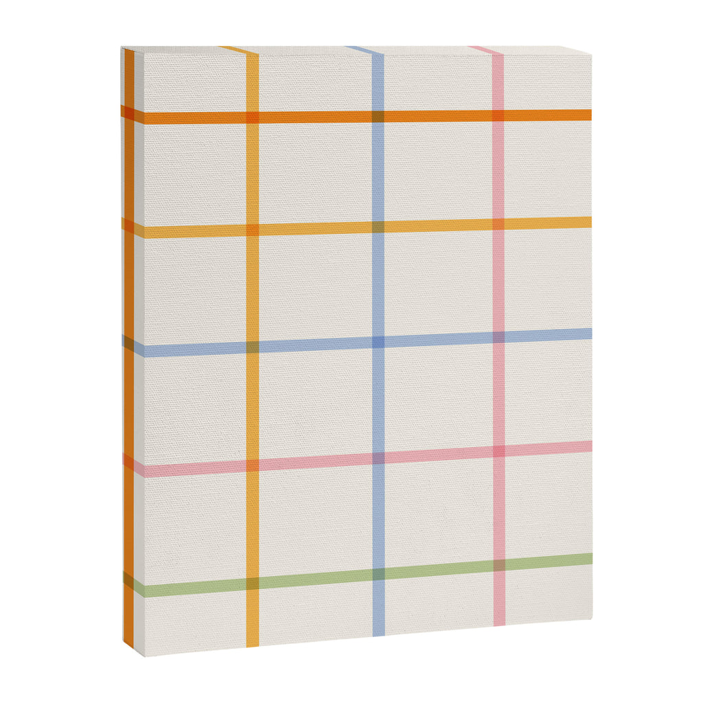 Simple Check - pastel Canvas Print Gallery Image 8