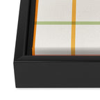 Simple Check - pastel Framed Canvas Print Gallery Image 3