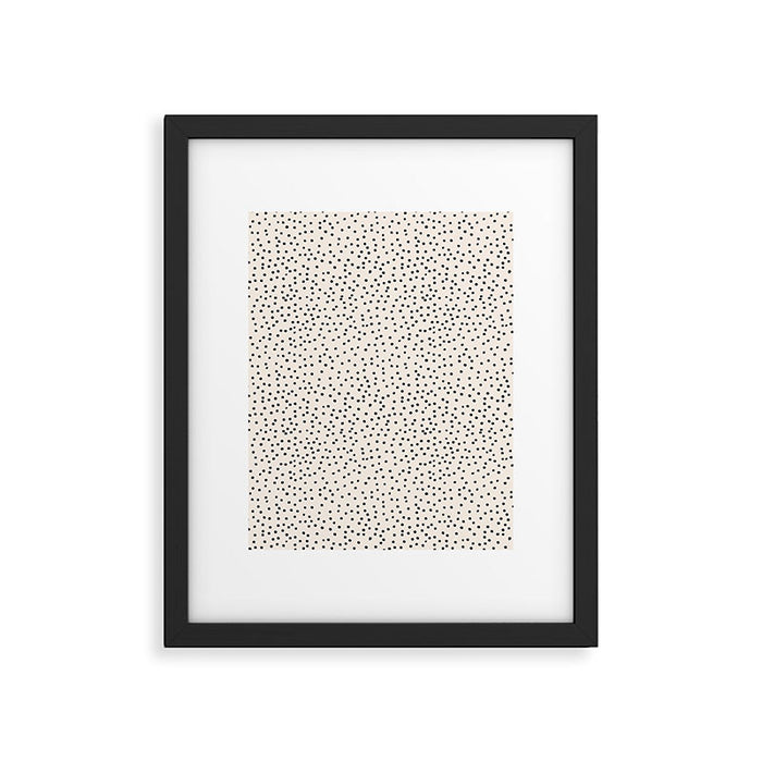 Simply dots - neutral  Framed Art Print Gallery Image 1