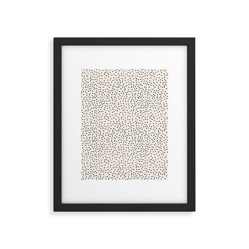 Simply dots - neutral  Framed Art Print Gallery Image 5