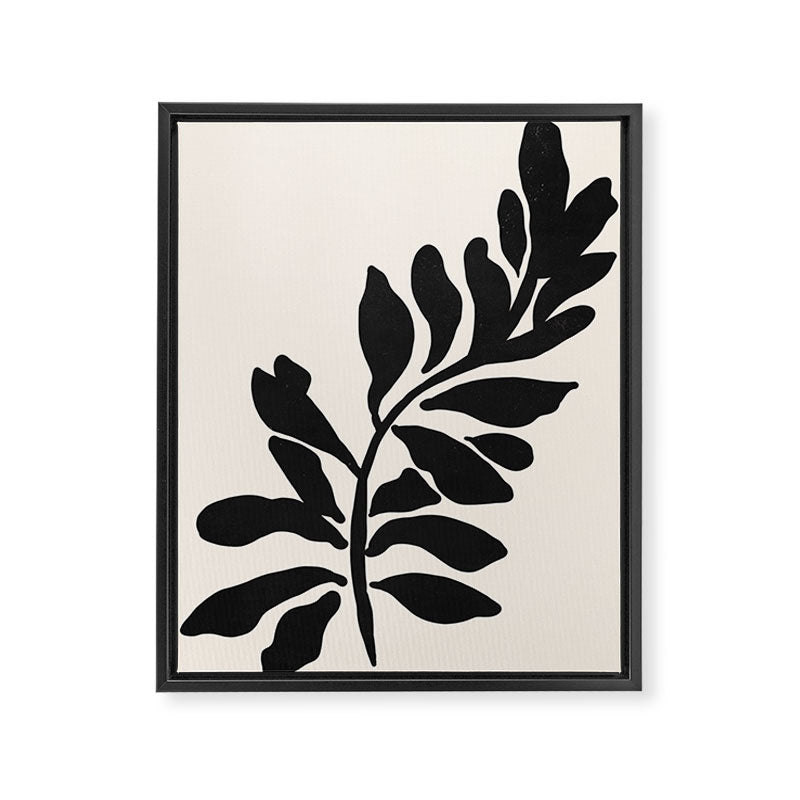 Single stem - night Framed Canvas Print Gallery Image 6