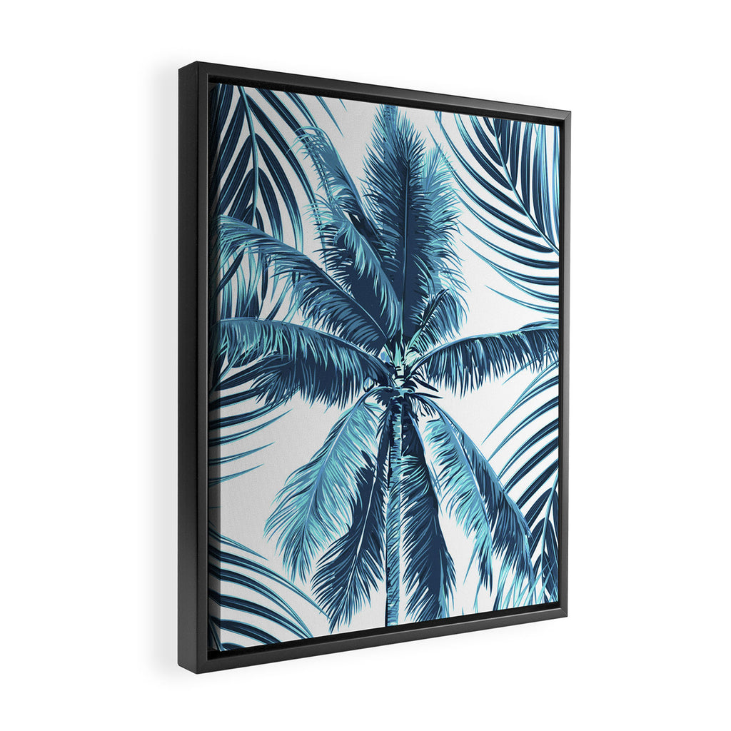 South Pacific palms II - oceanic Framed Canvas Print Gallery Image 2