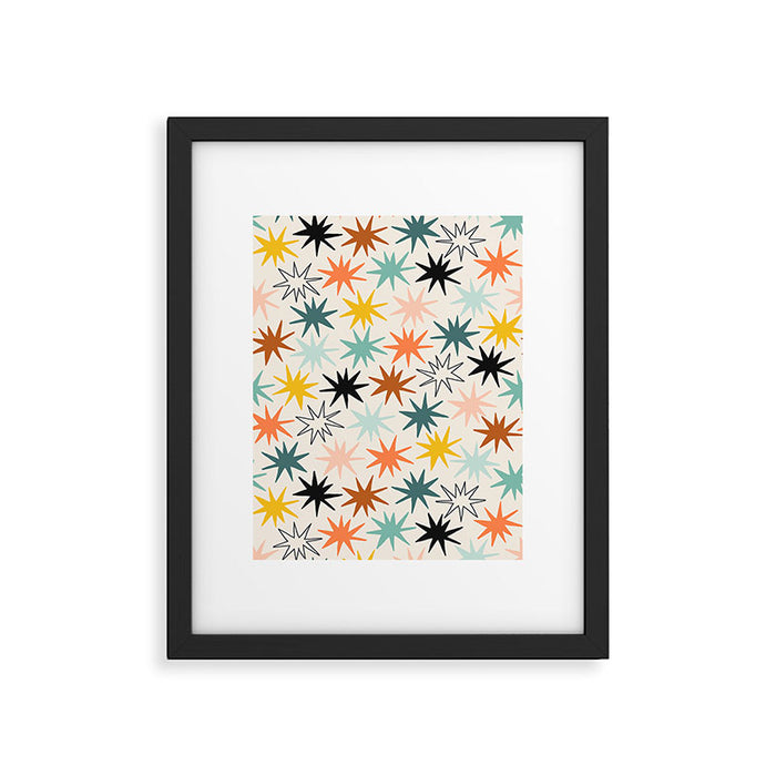 Star-struck earthy Framed Art Print Gallery Image 1
