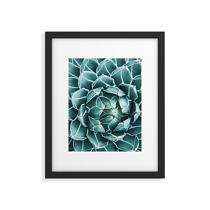 Succulent bloom Framed Art Print Gallery Image 1