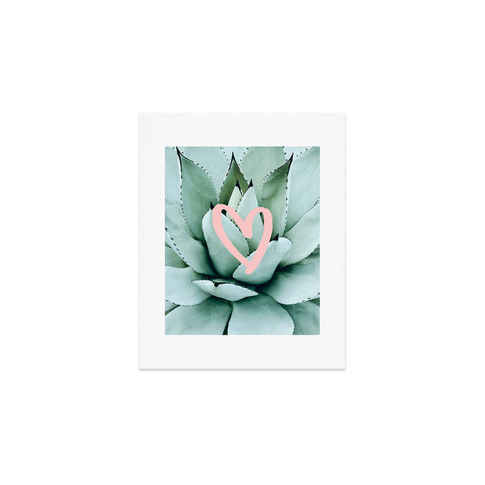 Succulent love Art Print Gallery Image 1