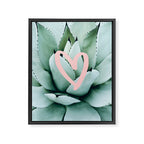 Succulent love Framed Canvas Print Gallery Image 8