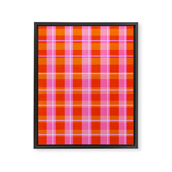Summer plaid Framed Canvas Print Gallery Image 1