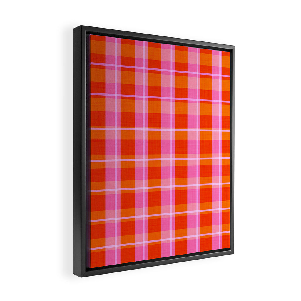 Summer plaid Framed Canvas Print Gallery Image 2