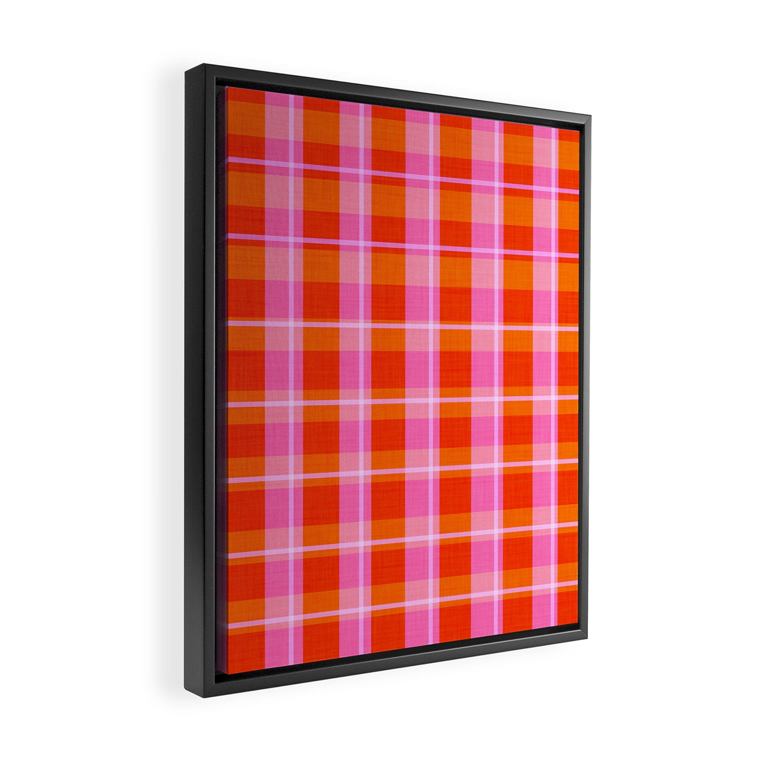 Summer plaid Framed Canvas Print Gallery Image 2