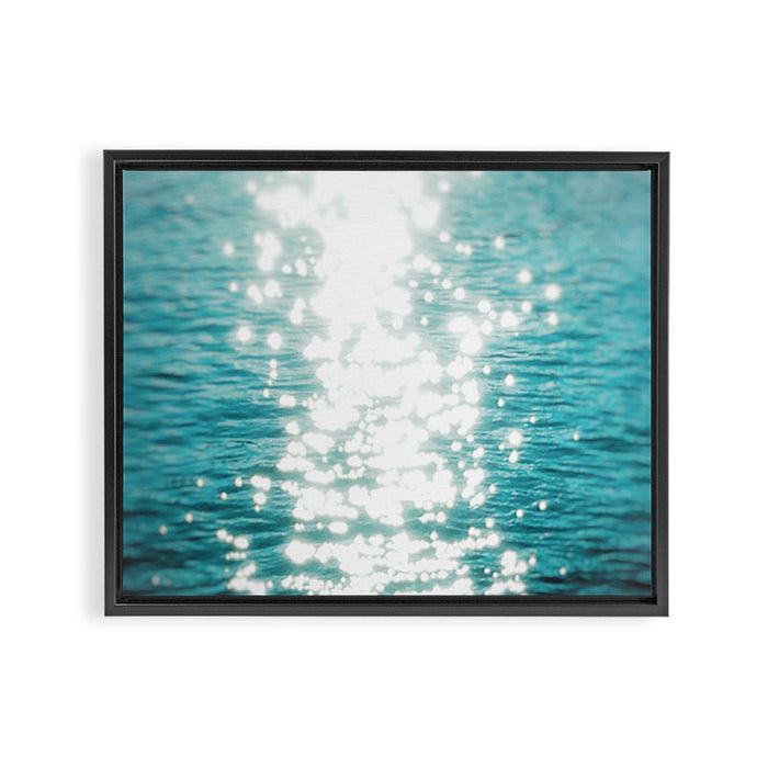 Sun glitter Framed Canvas Print Gallery Image 1