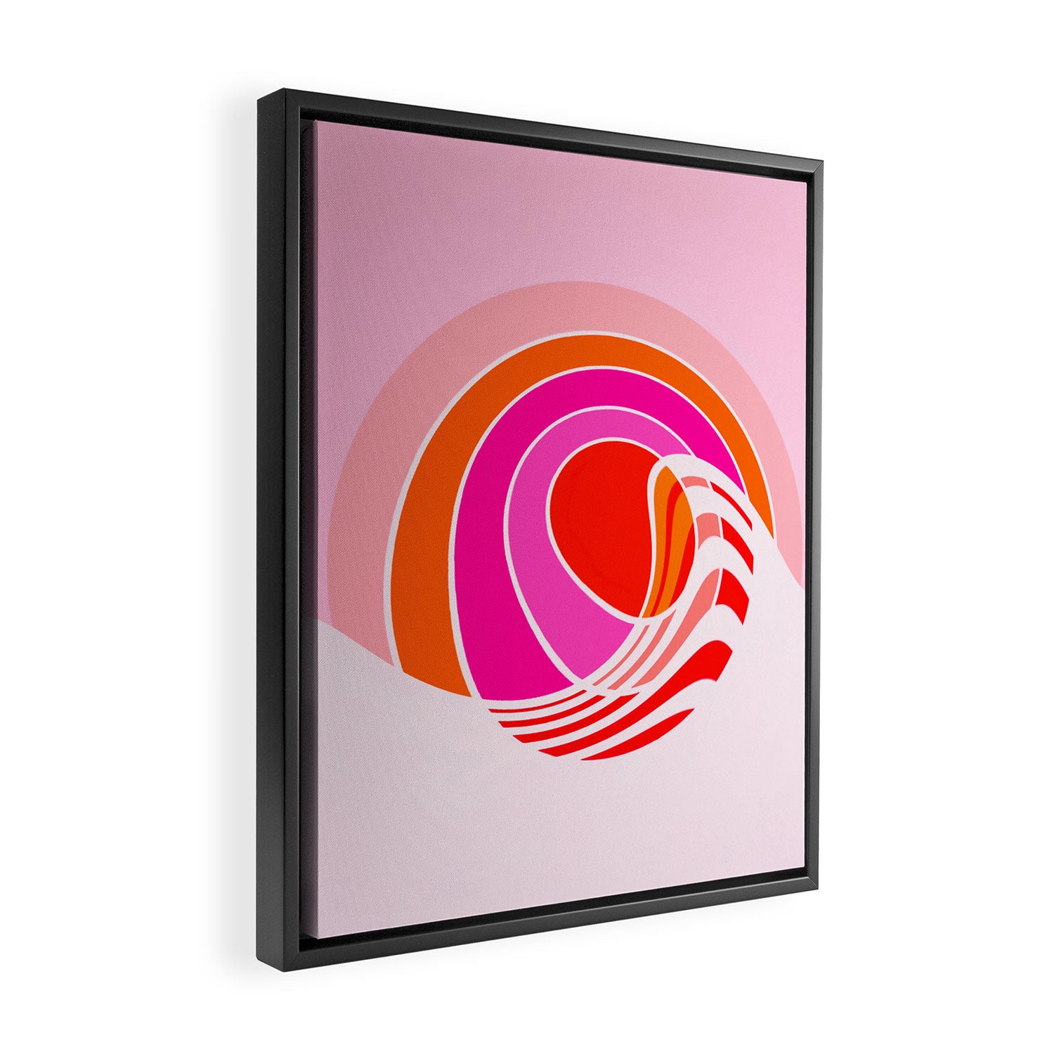 Sun surf - dusk Framed Canvas Print Gallery Image 2