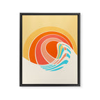 Sun Surf Framed Canvas Print Gallery Image 8