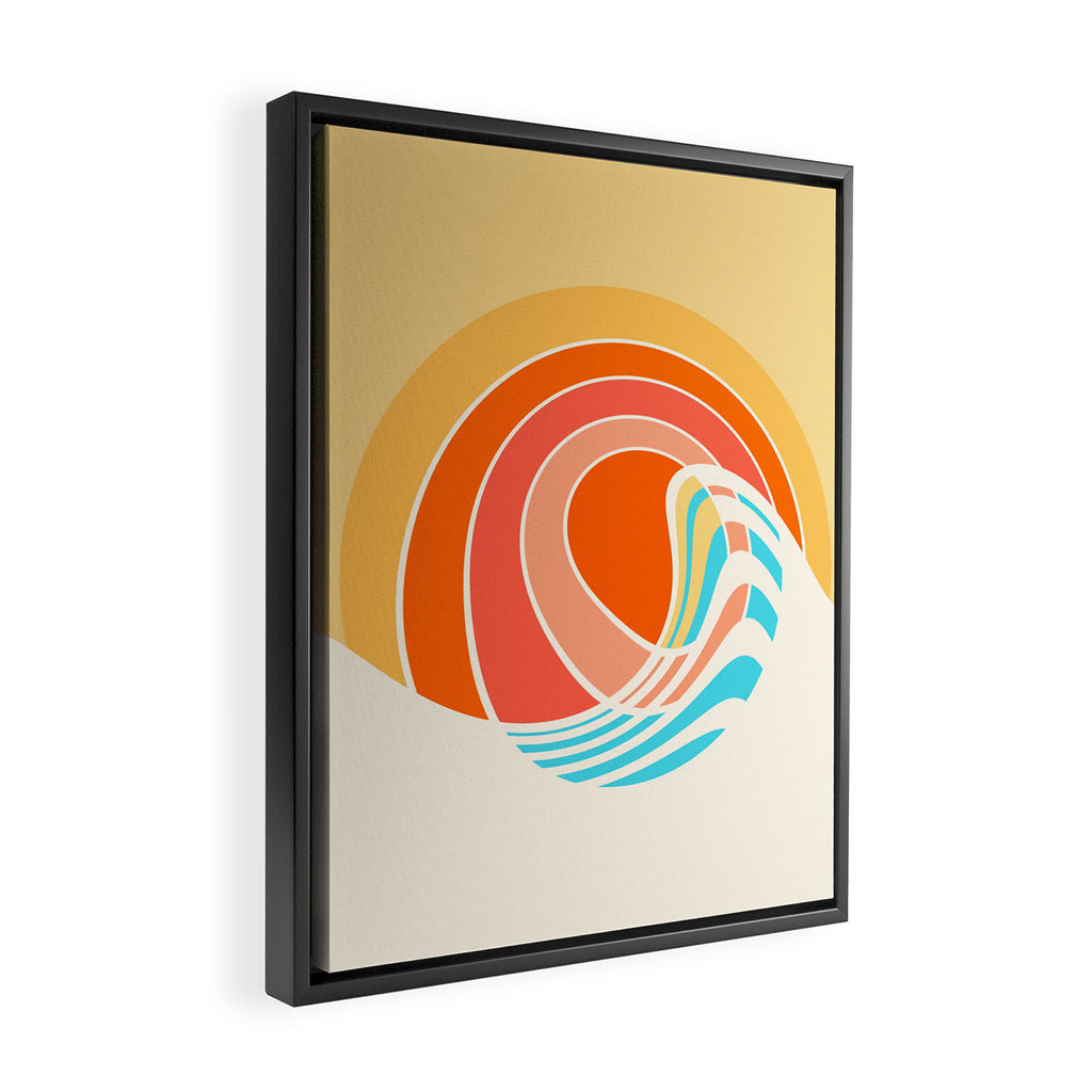 Sun Surf Framed Canvas Print Gallery Image 2