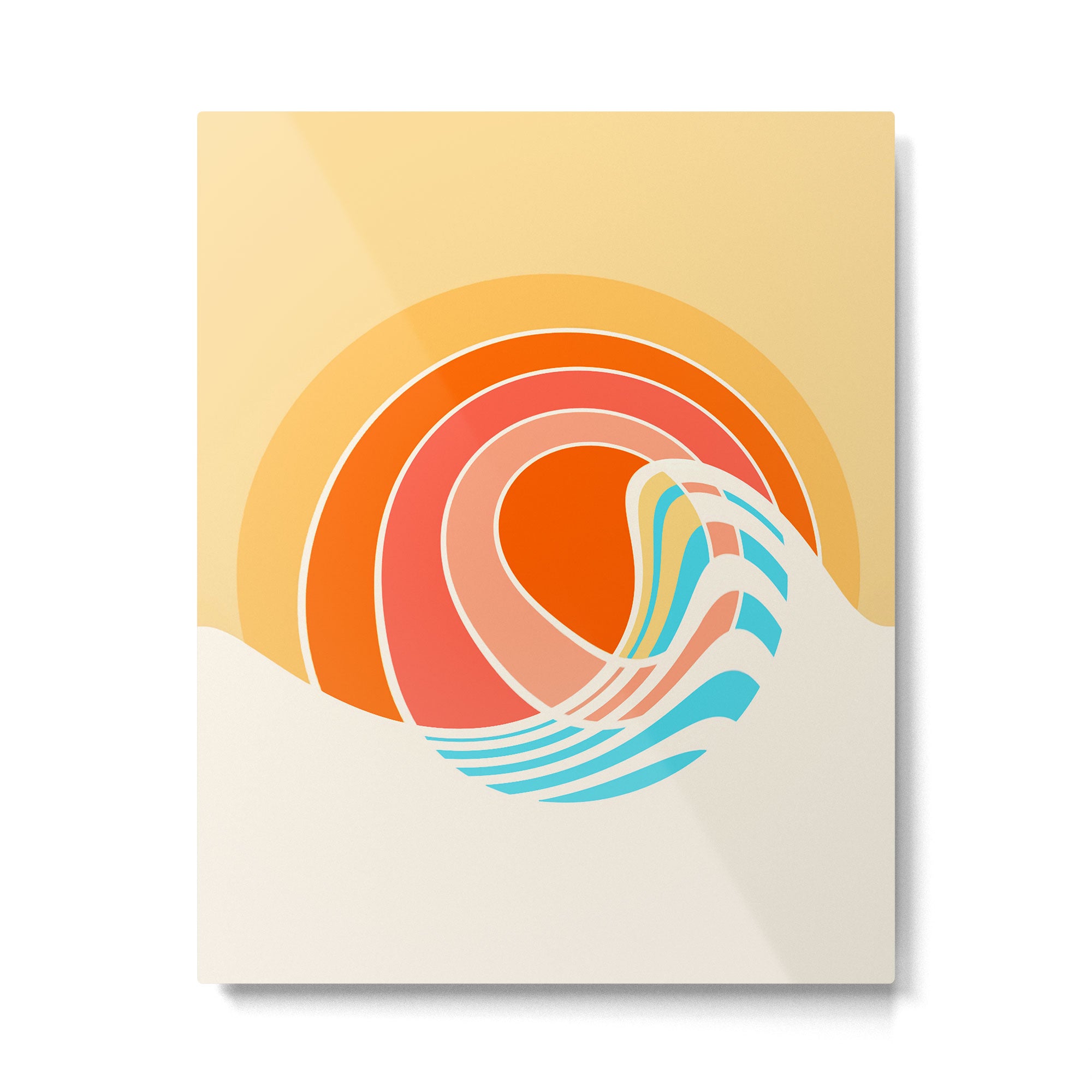 Sun Surf Metal Print Gallery Image 6