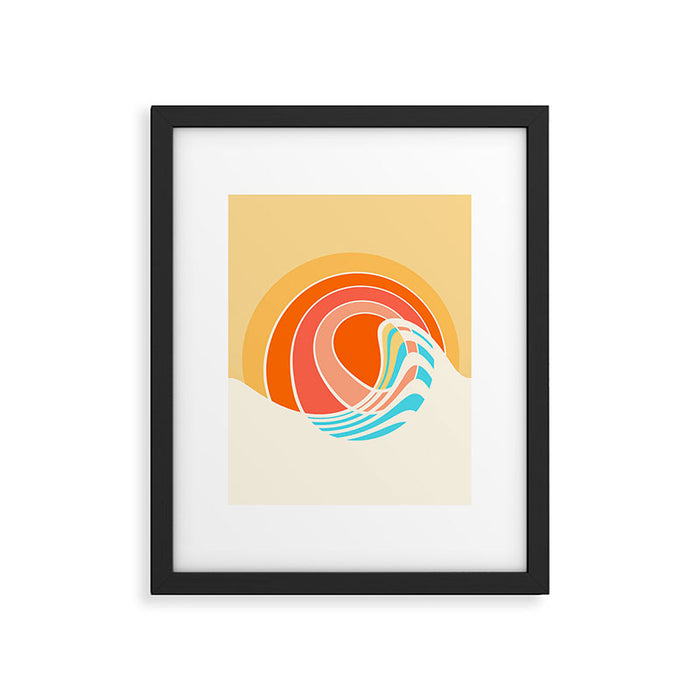 Sun Surf Framed Art Print Gallery Image 1