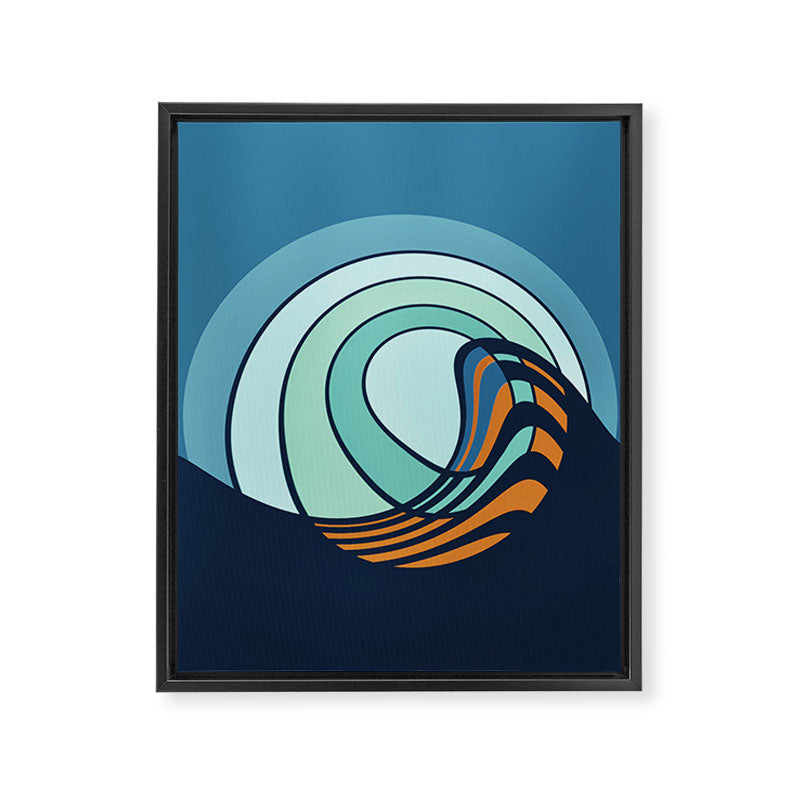 Sun Surf - twilight Framed Canvas Print Gallery Image 6