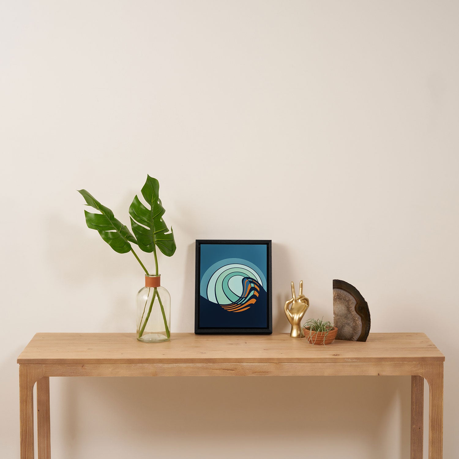 Sun Surf - twilight Framed Canvas Print Gallery Image 4