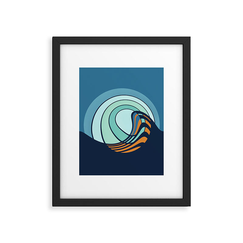 Sun Surf - twilight Framed Art Print Gallery Image 5