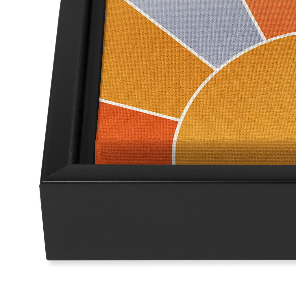 Sunburst - dusk Framed Canvas Print Gallery Image 3