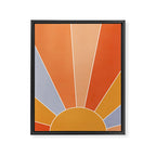 Sunburst - dusk Framed Canvas Print Gallery Image 6