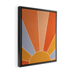 Sunburst - dusk Framed Canvas Print Gallery Image 2