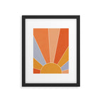 Sunburst - dusk Framed Art Print Gallery Image 5