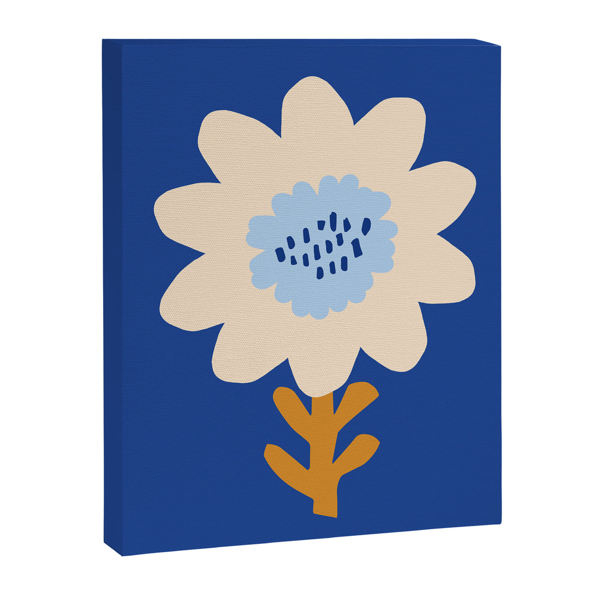 Sunflower - blue Canvas Print Gallery Image 6