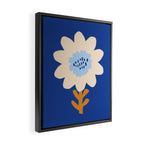 Sunflower - blue Framed Canvas Print Gallery Image 2