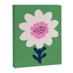 Sunflower - green & pink Canvas Print Gallery Image 6