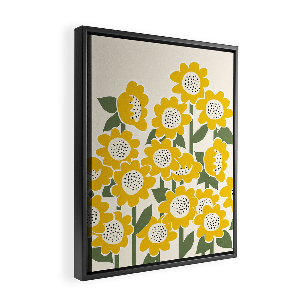 Sunny Flowers #1 Framed Canvas Print Gallery Image 2