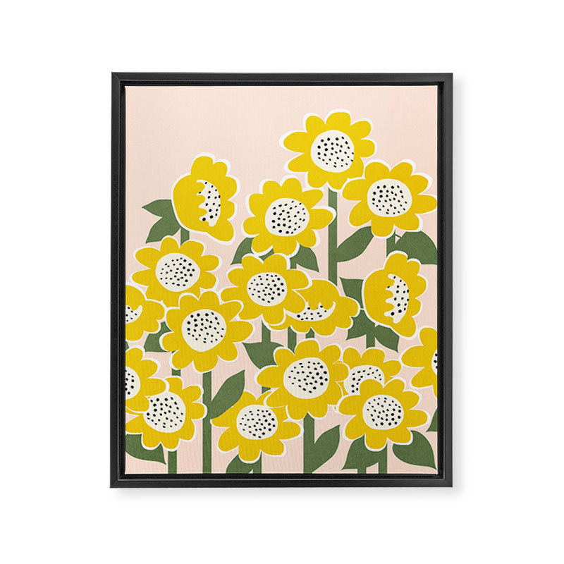 Sunny Flowers #2 Framed Canvas Print Gallery Image 6