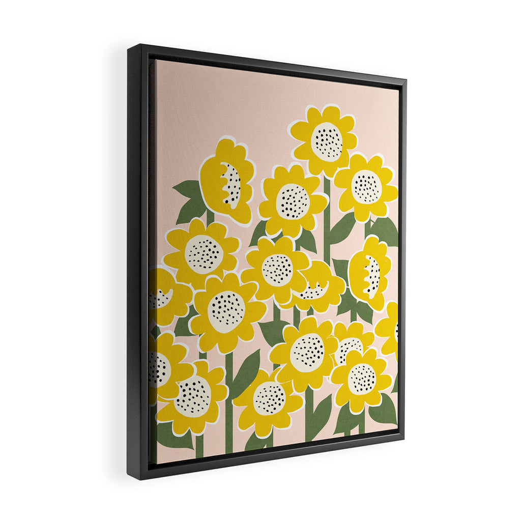 Sunny Flowers #2 Framed Canvas Print Gallery Image 2