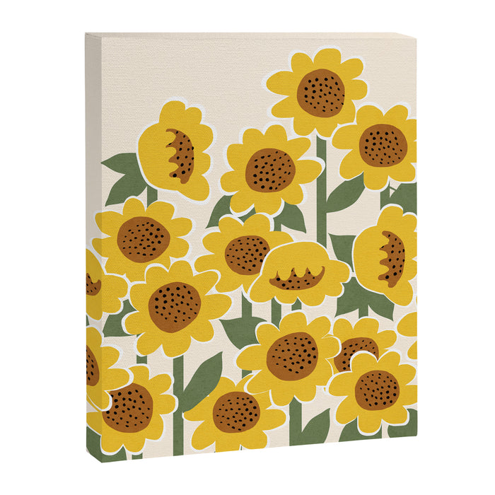 Sunny Flowers - 3 Canvas Print Gallery Image 1