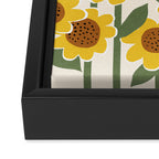 Sunny Flowers - 3 Framed Canvas Print Gallery Image 3