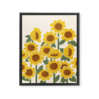 Sunny Flowers - 3 Framed Canvas Print Gallery Image 6