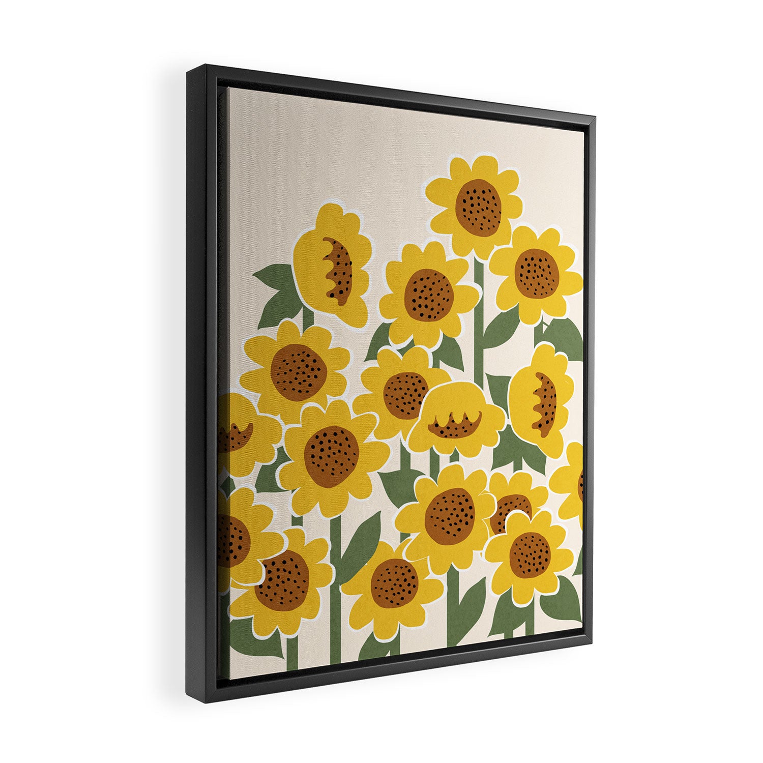 Sunny Flowers - 3 Framed Canvas Print Gallery Image 2