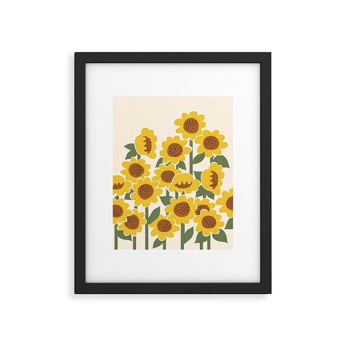 Sunny Flowers - 3 Framed Art Print Gallery Image 1