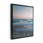 Sunset surf Framed Canvas Print Gallery Image 2