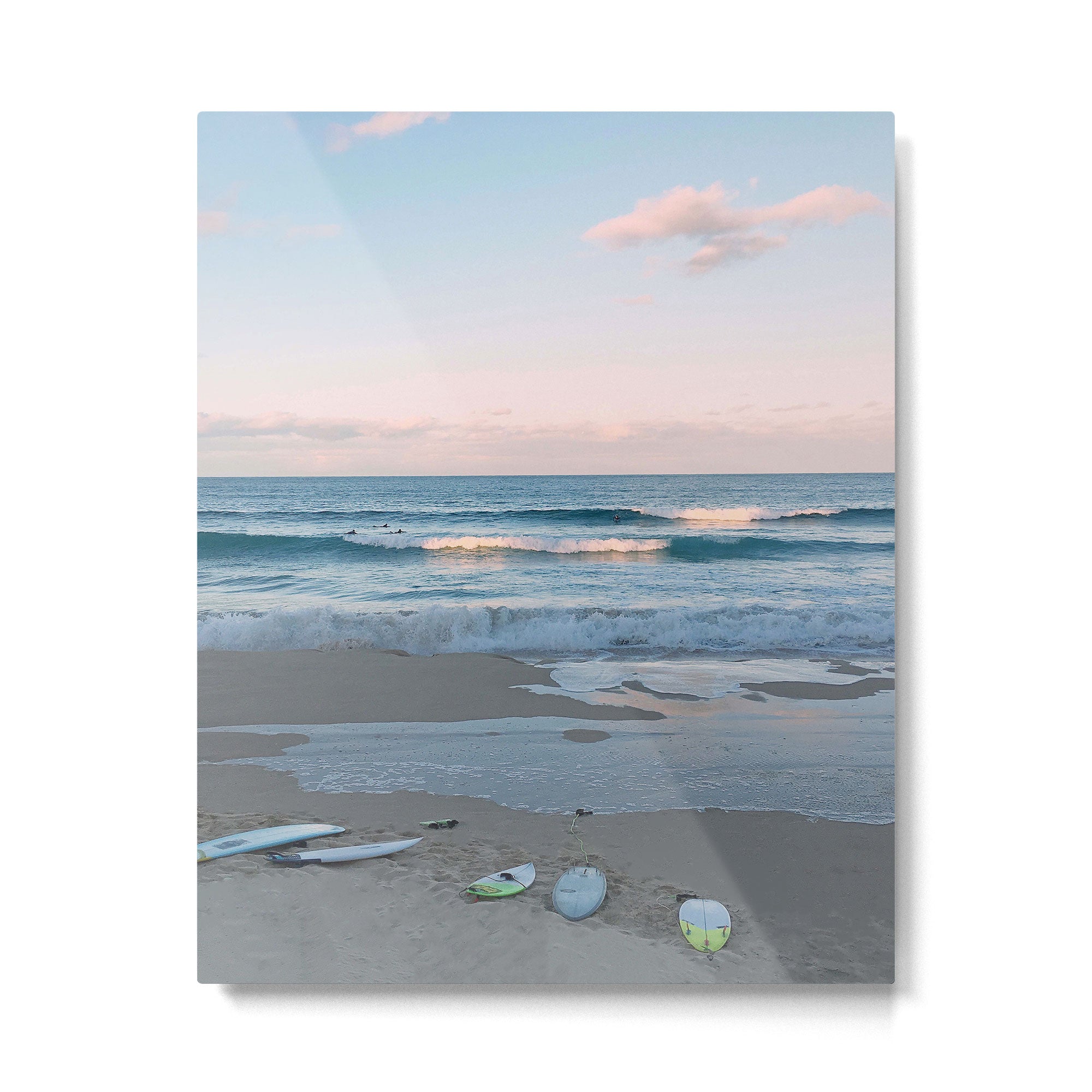 Sunset surf Metal Print Gallery Image 6