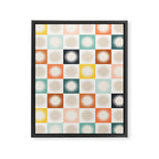 Sunshine Check - earthy Framed Canvas Print Gallery Image 6