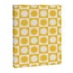 Sunshine Check - yellow Canvas Print Gallery Image 6