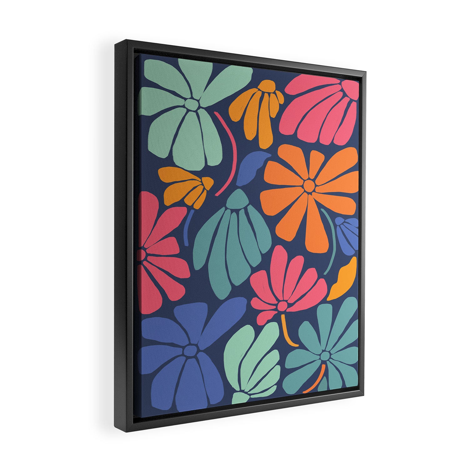Superbloom - midnight  Framed Canvas Print Gallery Image 2