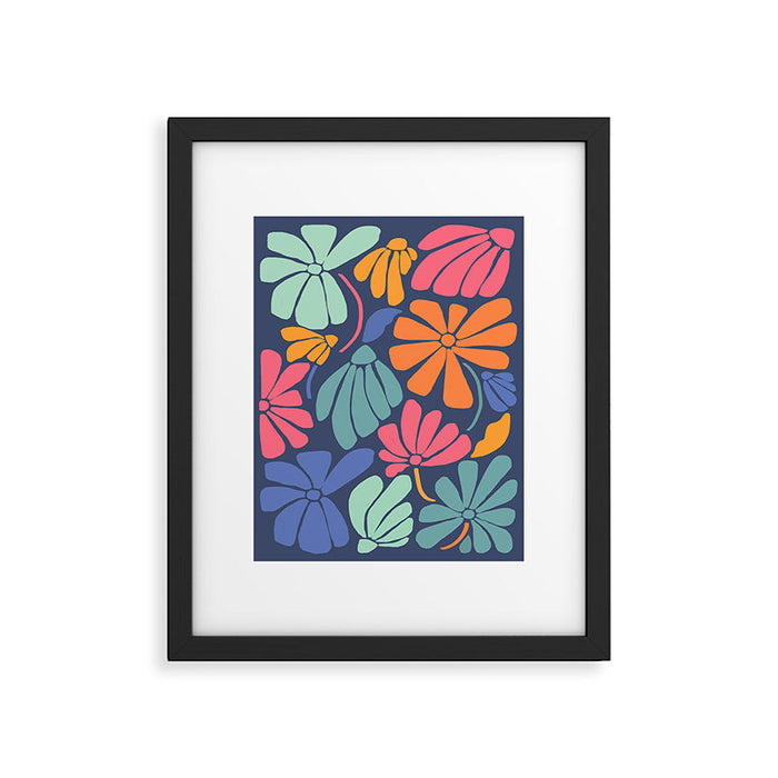 Superbloom - midnight  Framed Art Print Gallery Image 1