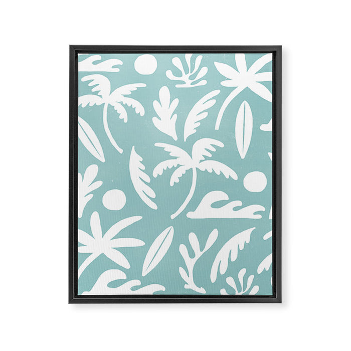 Surf haven Framed Canvas Print Gallery Image 1
