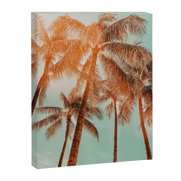 Surfrider palms - sundown Canvas Print Gallery Image 1