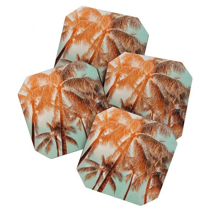 Surfrider palms - sundown Coaster Gallery Image 1