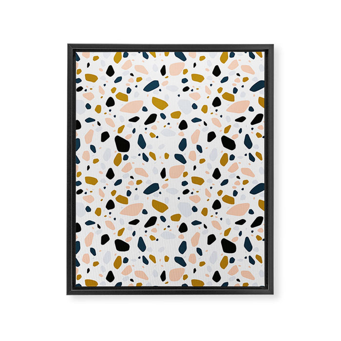 Terrazzo mosaic Framed Canvas Print Gallery Image 1